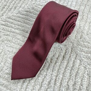 Topman Necktie Tie Burgundy Wine Formal Groomsman Office Work Gala Evening